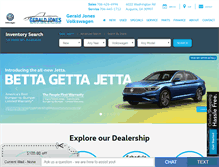 Tablet Screenshot of geraldjonesvw.com